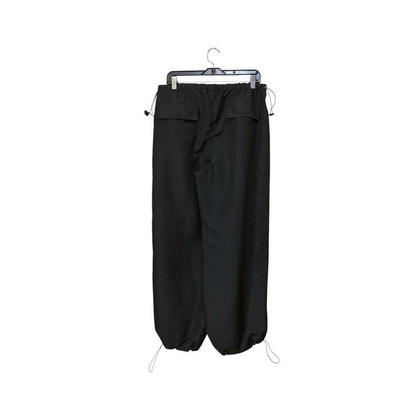NWT Pretty Little Thin Petite Black Low Rise Parachute Trouser Pants Sz 10 - Picture 2 of 16